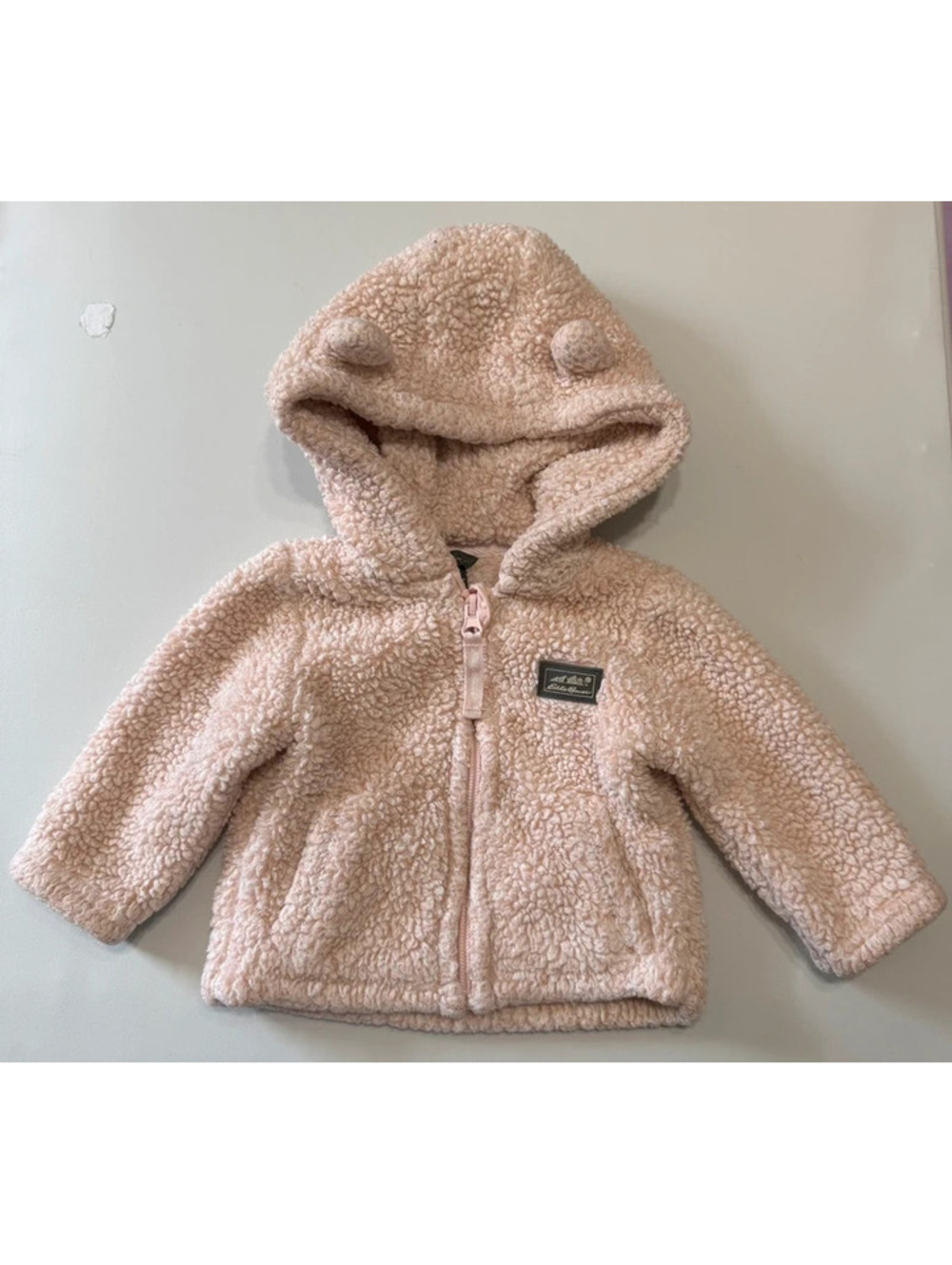 3-6M Eddie Bauer Zip-up Hoodie Light Pink